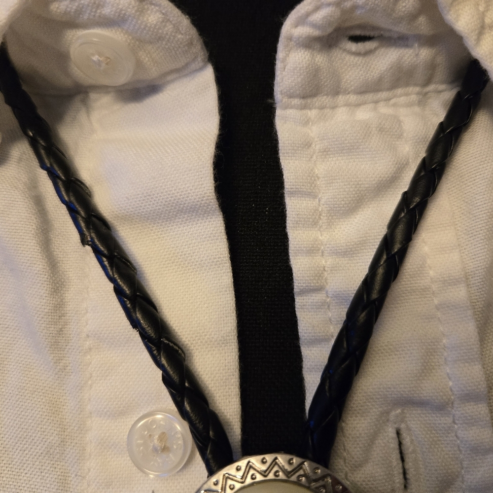 Eagle Bolo Tie with Silver Accents - Picture 5 of 6